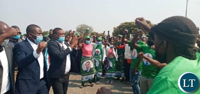 PEIF National Coordinator  in arrives in Mongu Aboard Zambia Air force Plane