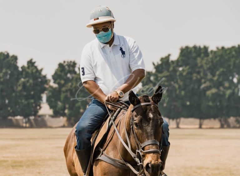 Miles sampa promotes the sport of polo