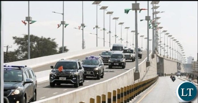 Solar Poles on the Newly Opened Makeni Flyover Bridge