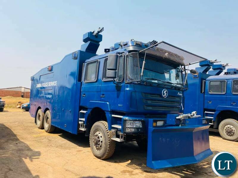 Some of the Armoured Vehicles handed over to Zambia Police 