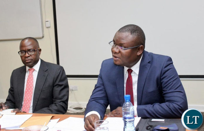 IDC Group CEO Mateyo Kaluba with newly appointed ZRL Board Chairman Evans Chabala
