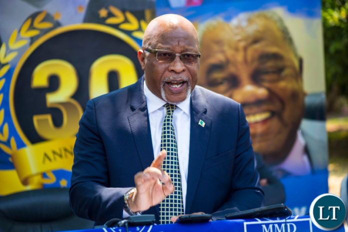 MMD President Nevers Mumba Addressing the Media