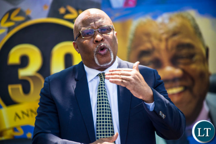 MMD President Nevers Mumba Addressing the Media