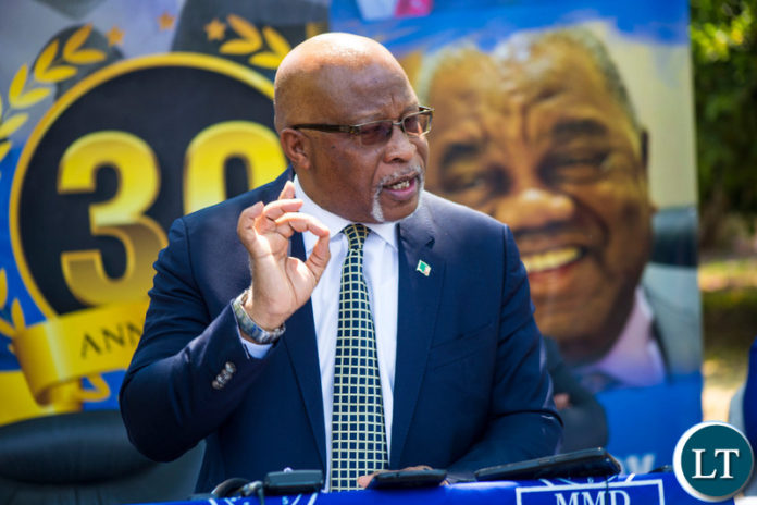 MMD President Nevers Mumba Addressing the Media