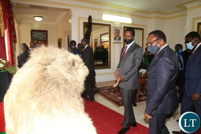 President Lungu confers with new Malawian President