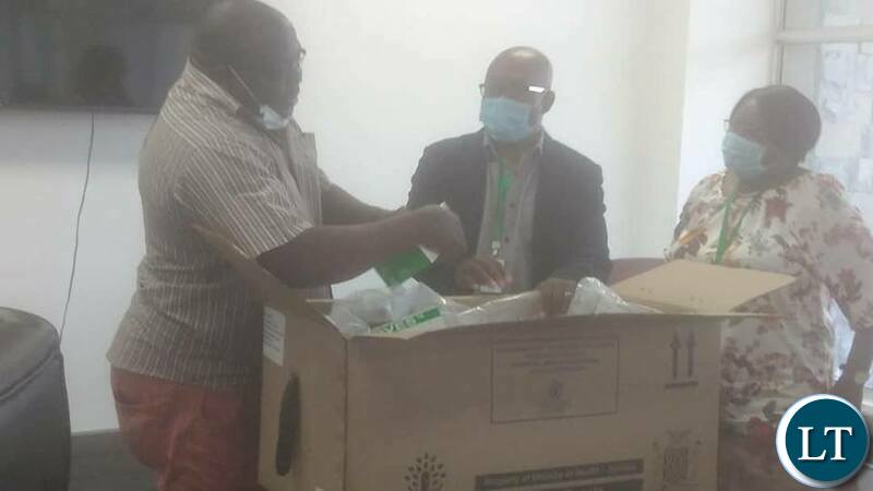 Kambwili inspecting Drugs at Medical Stores