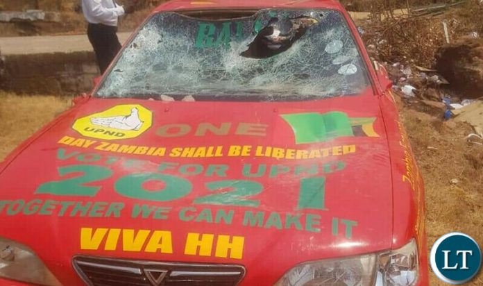 The Damaged UPND Vehicle