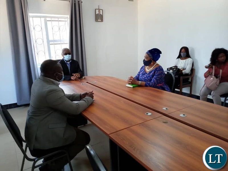 National Guidance and Religious Affairs Minister the Hon. Rev. Mrs Godfridah Sumaili MP paying a Courtesy call on the Catholic Archdiocese of Kasama