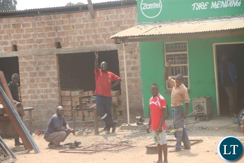 UPND Supporters Welcoming HH