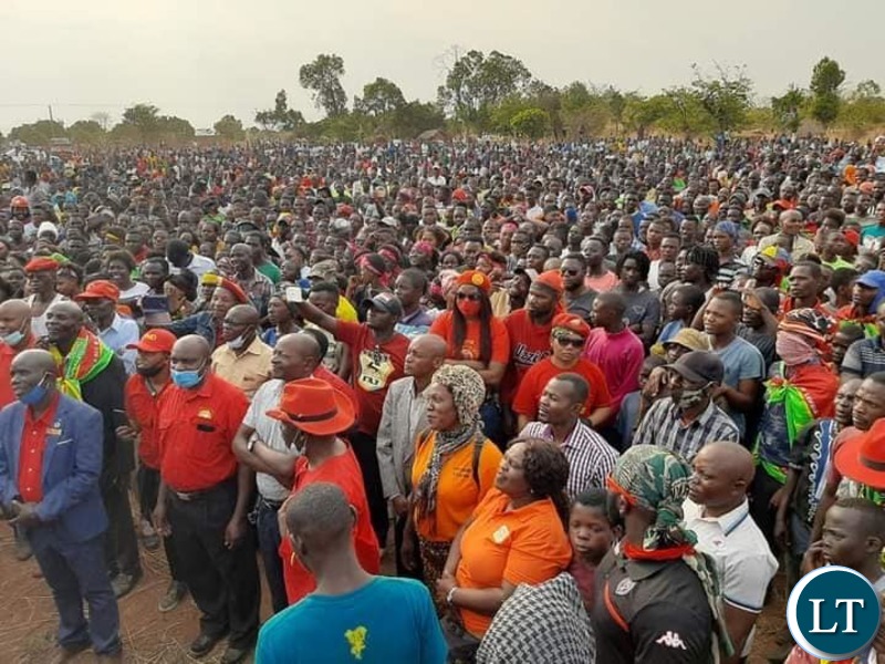 UPND Leader at a campaign Rally in Luapula Province