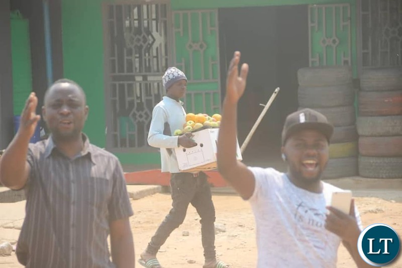 UPND Supporters Welcoming HH