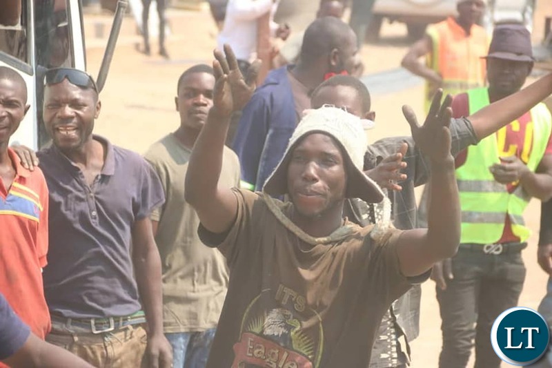 UPND Supporters Welcoming HH
