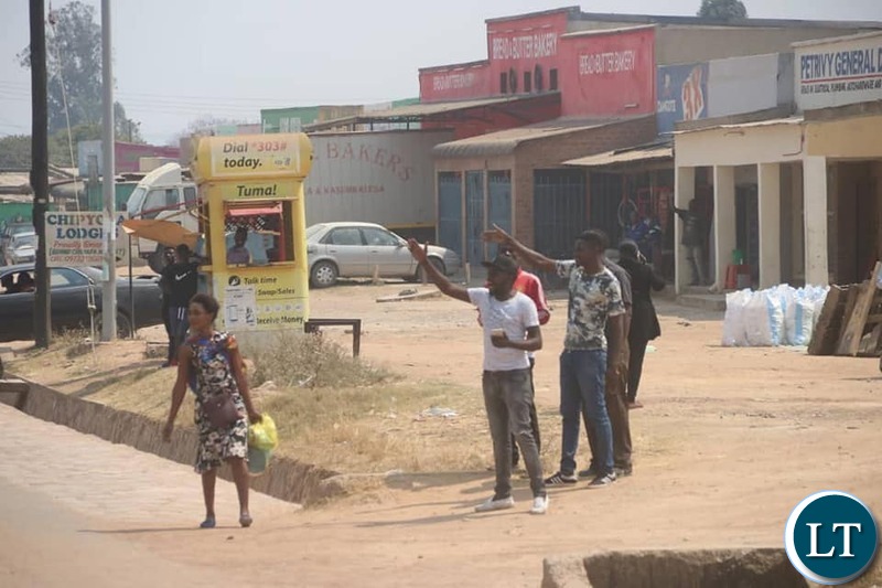 UPND Supporters Welcoming HH