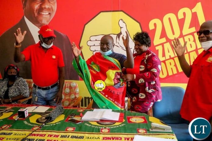 FDD's Chairperson for Agriculture, Emack Kaoma being Welcomed by UPND