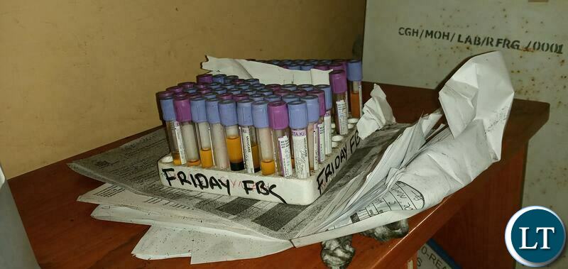 The micro-biology laboratory at Chipata Central Hospital that was completely destroyed including a power-bank and a specialist computer and printer.