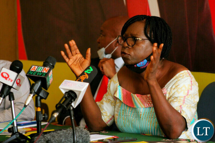 United Party for National Development (UPND) National Chairperson, Mutale Nalumango