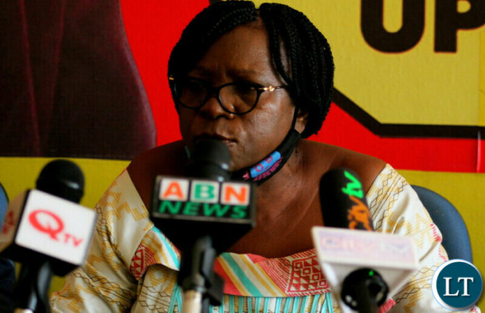 United Party for National Development (UPND) National Chairperson, Mutale Nalumango