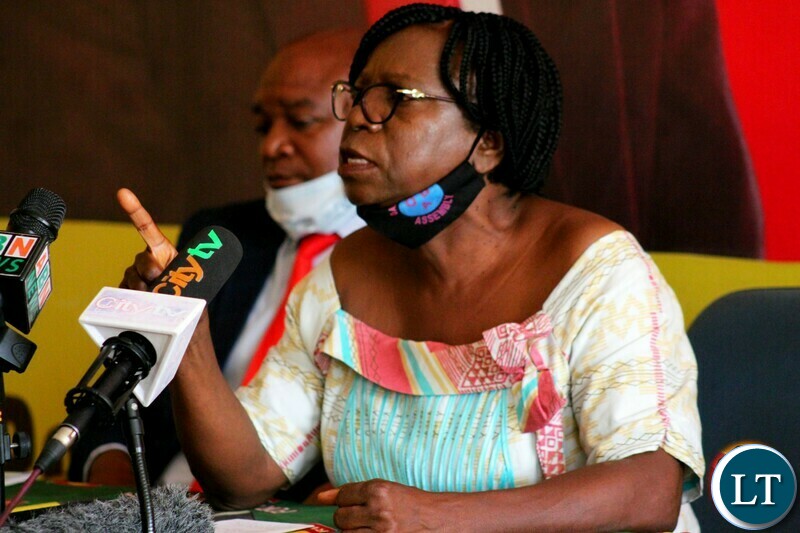 United Party for National Development (UPND) National Chairperson, Mutale Nalumango