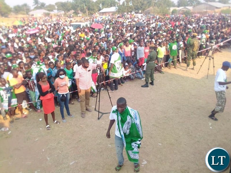 People at the PF Rally addressed by President Lungu