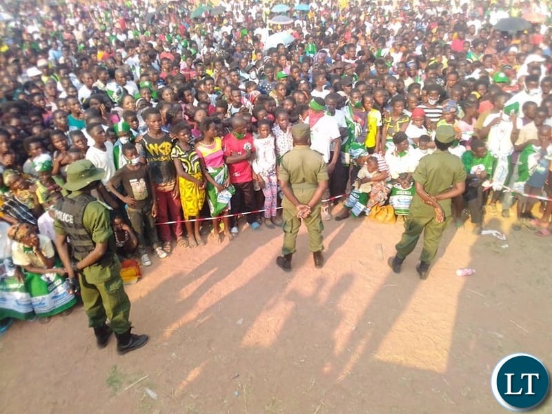 People at the PF Rally addressed by President Lungu