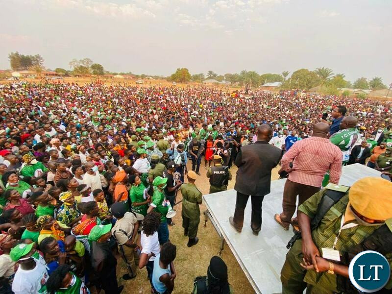 People at the PF Rally addressed by President Lungu