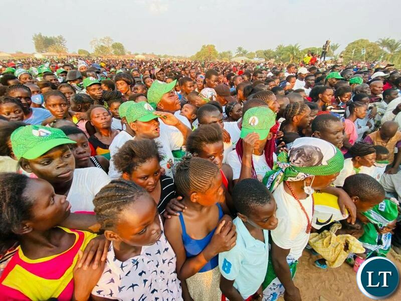People at the PF Rally addressed by President Lungu