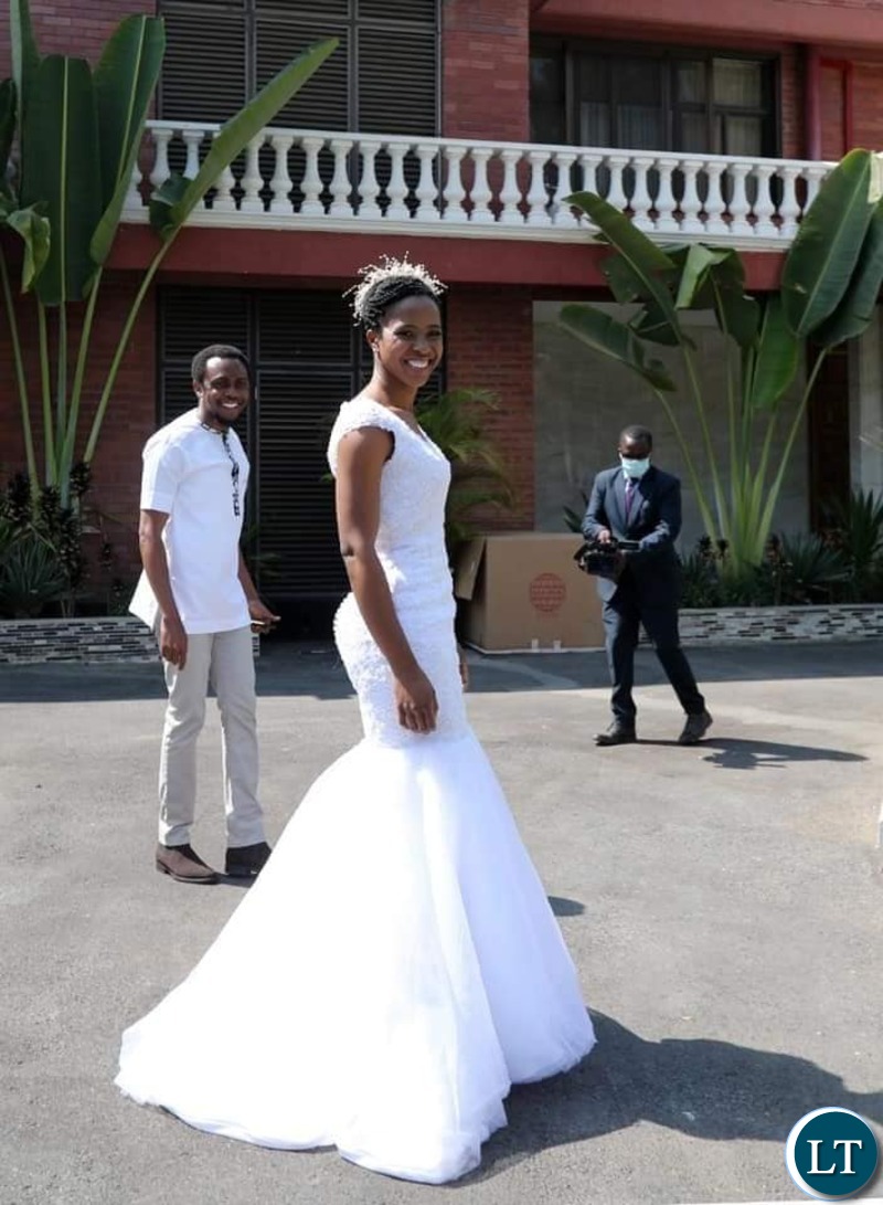 Tasaila Lungu Shows off Her Wedding Dress 