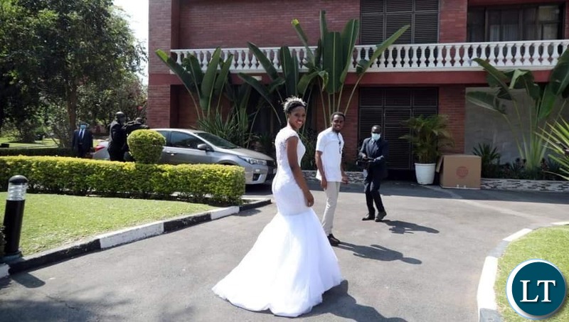 Tasaila Lungu Shows off Her Wedding Dress 