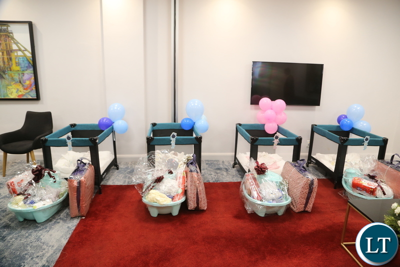 Gifts which are presents of the gifts to the quadrto (4) babies Edgar, Jeremiah, Jessy and Esther the only female in Kitwe by the Vice President Inonge Wina