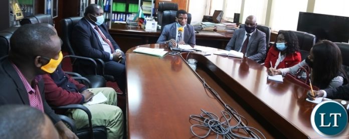 Agriculture Minister, Micheal Katambo updates the media on the status of the African migratory locusts outbreak in Zambia Agriculture Minister, Micheal Katambo updates the media on the status of the African migratory locusts outbreak in Zambia
