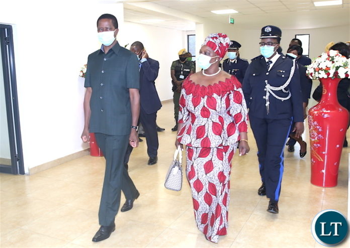 President Edgar Lungu and First Lady Esther Lungu on arrival at Showgrounds in Lusaka for National Day of Prayer, Fasting, Repentance and Reconciliation on Sunday, 18th October, 2020 -Pictures By THOMAS NSAMA/STATE HOUSE President Edgar Lungu and First Lady Esther Lungu on arrival at Showgrounds in Lusaka for National Day of Prayer, Fasting, Repentance and Reconciliation on Sunday, 18th October, 2020 -Pictures By THOMAS NSAMA/STATE HOUSE