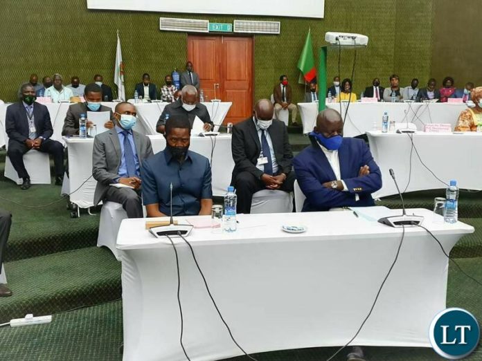 President Lungu and Party SG Davies Mwila