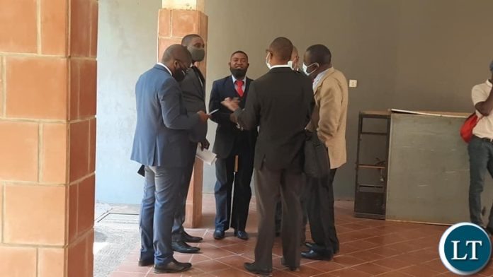 The Lawyers of Chishimba Kambwili during his bail application hearing