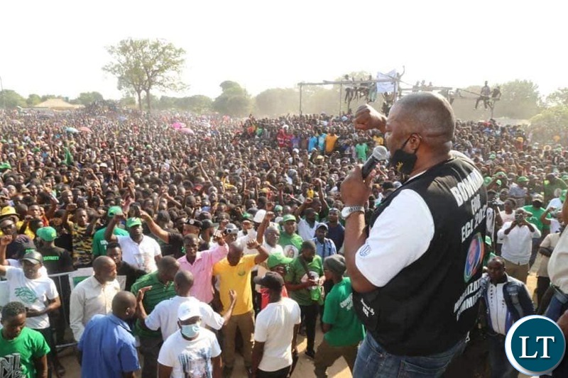 PF Copperbelt Provincial Mobilisation Coordinator Bowman Lusambo's Mass Rally in Chingola