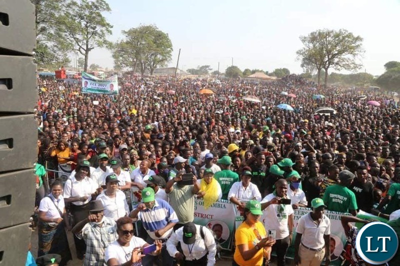 PF Copperbelt Provincial Mobilisation Coordinator Bowman Lusambo's Mass Rally in Chingola