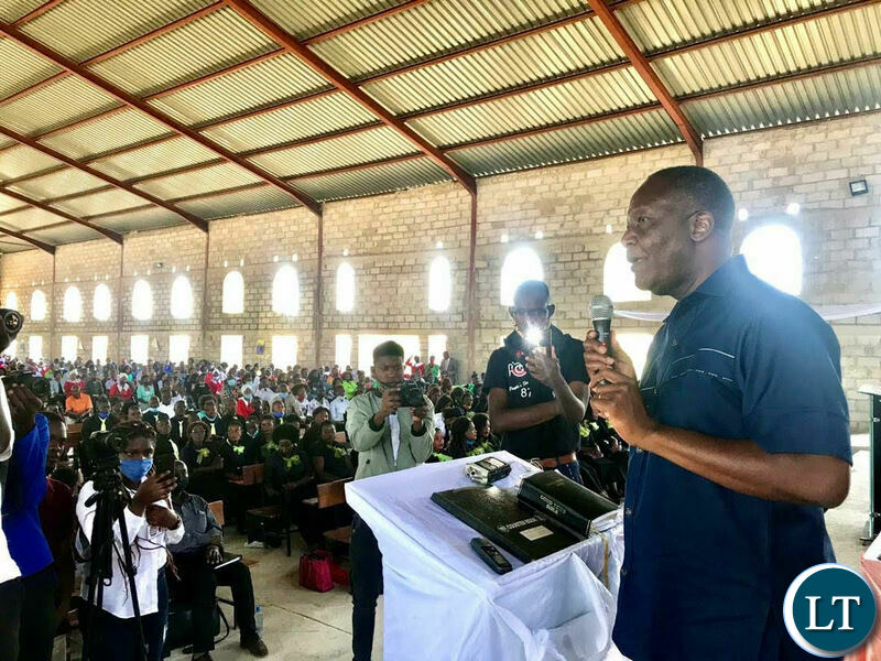 Felix Mutati at a Church Service during the day of National Prayers 