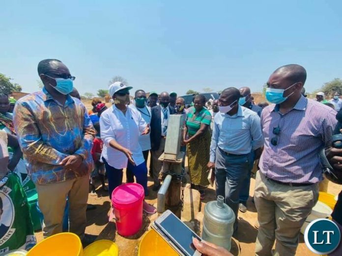 MINISTER of Water, Sanitation and Environmental Protection Hon Jonas Chanda and Lusaka Central Constituency Member of Parliament Hon Margerate Mwanakatwe MINISTER of Water, Sanitation and Environmental Protection Hon Jonas Chanda and Lusaka Central Constituency Member of Parliament Hon Margerate Mwanakatwe