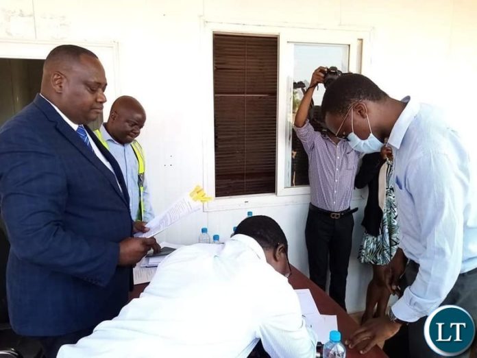 The Signing of Contracts with Local Contractors