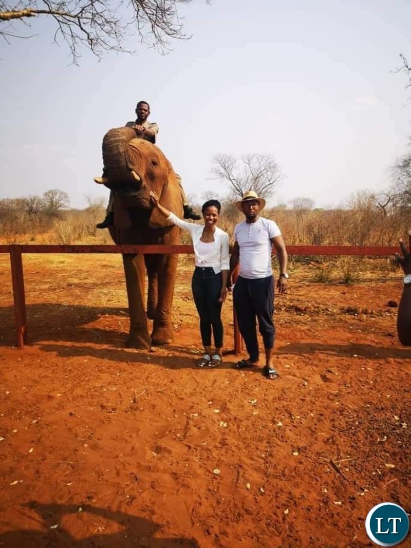 President Lungu's Daughter Tasila and her Husband Patrick Mwansa during their Homneymoon