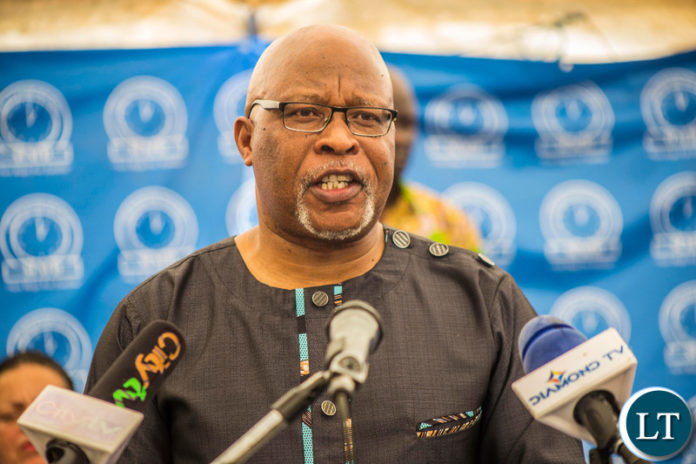 MMD President Dr. Nevers Mumba giving his speech