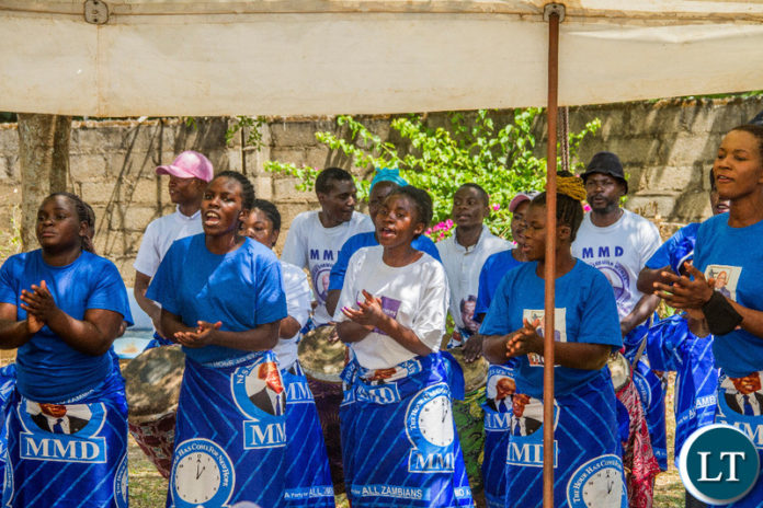 MMD Choir singing at the launch at Democracy House