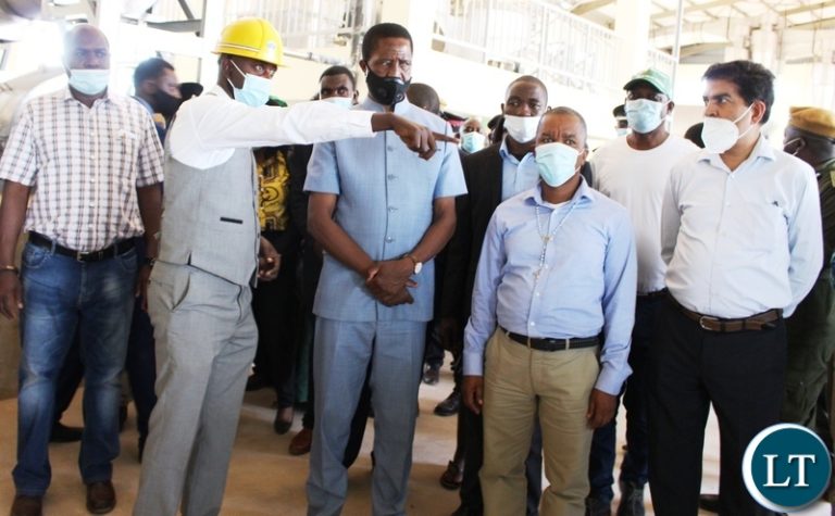 President Lungu impressed with cassava plantation