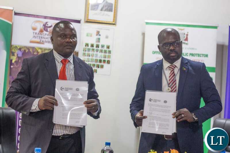 From L-R Mr. Kebby Hakalima, Mr. Maurice Nyambe