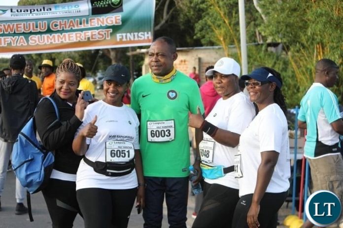 Former FAZ President Kalusha Bwalya at the Samfya Summerfest Event