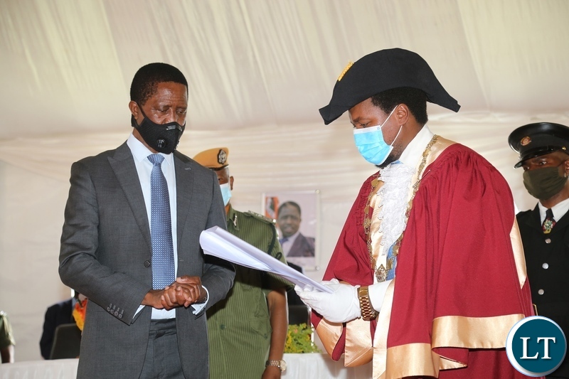 President Lungu conferred with a status of Honorary Freeman of Lusaka City