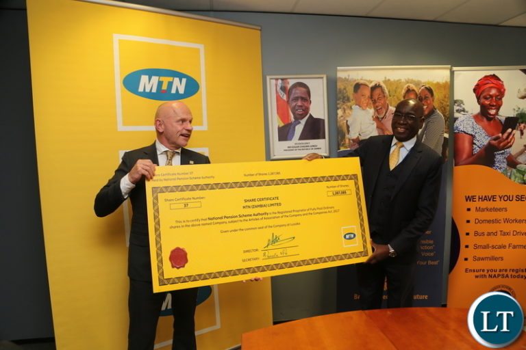 NAPSA buys shares in MTN Zambia