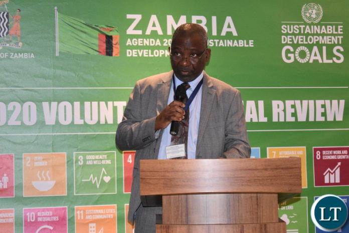 MNDP PS Danies Chisenda - launch Zambia SDGs review report