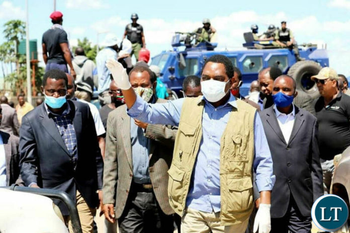 HH leaving Police Headquarters in Lusaka on Thursday after a five hour questioning