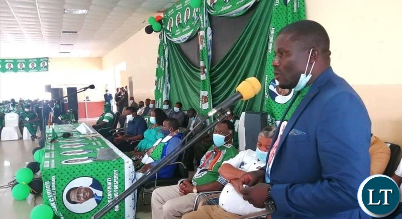 Delegates at the Patriotic Front Provincial conference in Western Province
