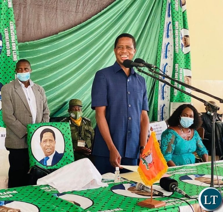 President Lungu pledge to support the youths
